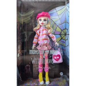Monster High X Wednesday Enid Sinclair Addams Family Fashion Doll Mattel - NEW